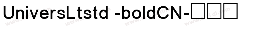 UniversLtstd -boldCN字体转换